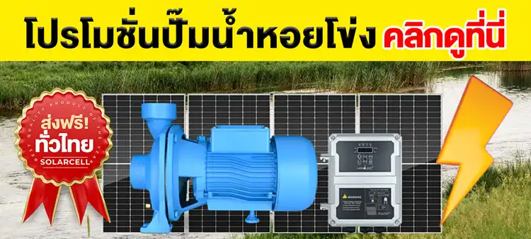 โปรโมชั่นปั๊มหอยโข่งโซล่าเซลล์